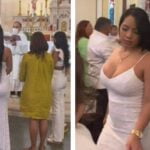 ¡Tu que opinas! TODO por su vestido; Tunden a mujer por llevar vestido “revelador” al bautizo de su hijo