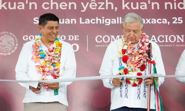 Oaxaca con tasas de actividad económica por arriba  del 10% y reduce pobreza 3.2%, afirma Jara ante AMLO